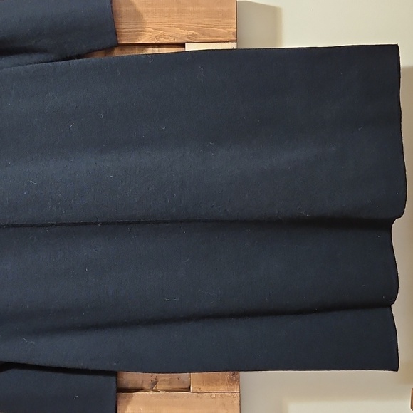 Talbots Black Merino Wool Midi Sweater Dress Long Sleeve L Petite - Picture 3 of 14